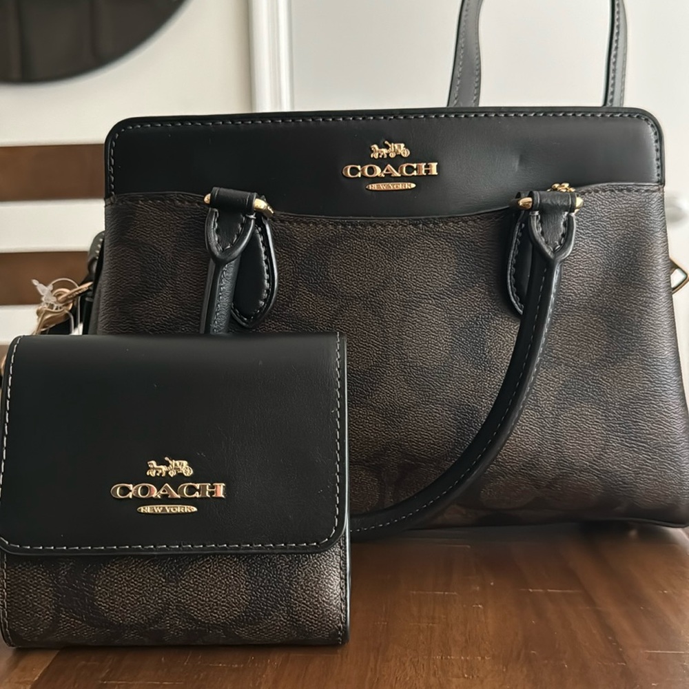 Mini Darcie Carryall In Signature Canvas with matching wallet !